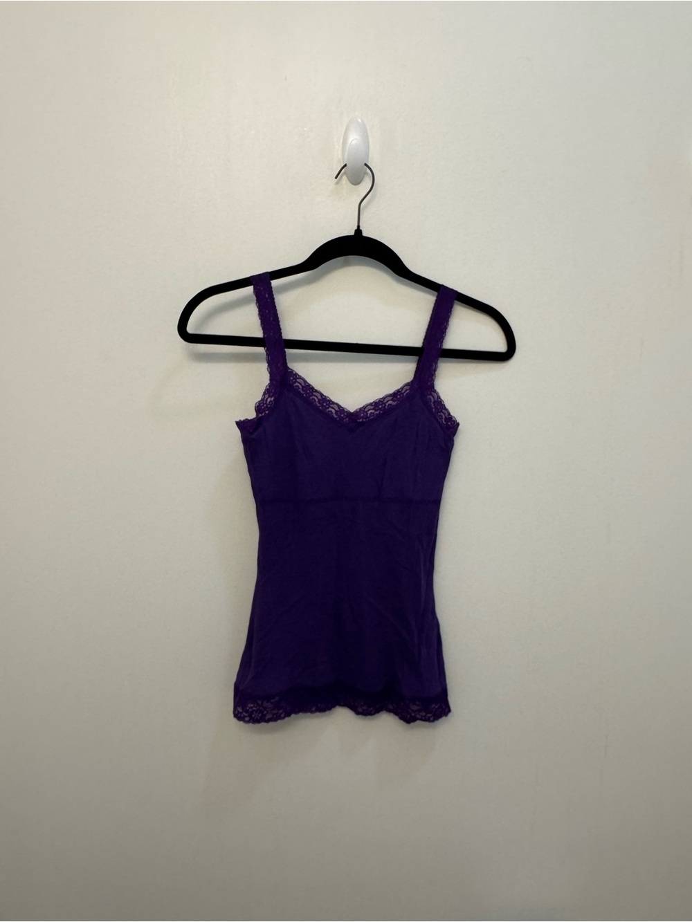 Vintage 2000s PacSun Kirra Purple Lace-Trim Camisole